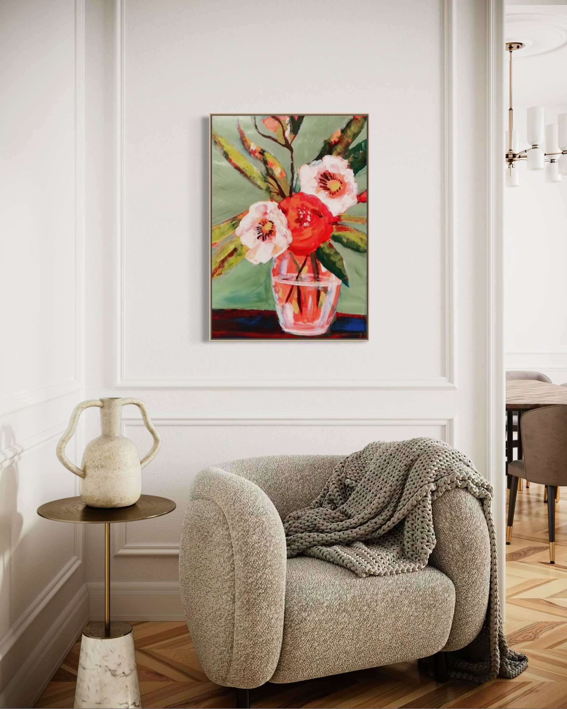 Power Poppy on wall