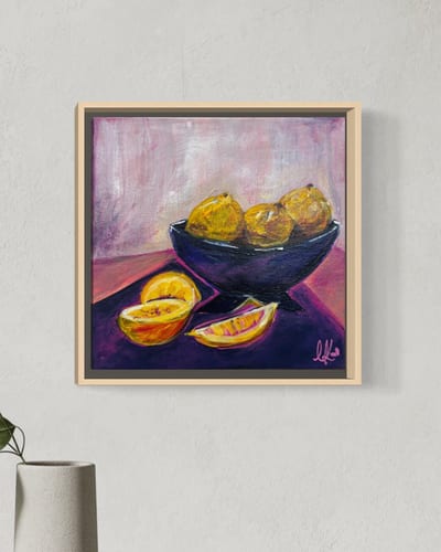 Lemons on wall